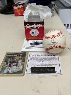Jay Buhner Rawlings Signed Baseball with COA
