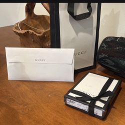 Gucci P Chiavi Linea A Tess card holder AUTHENTIC 