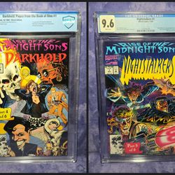 Rise Of The Midnight Sons Graded Comic Books • CGC/CBCS 9.6 WP • Lot Of 2