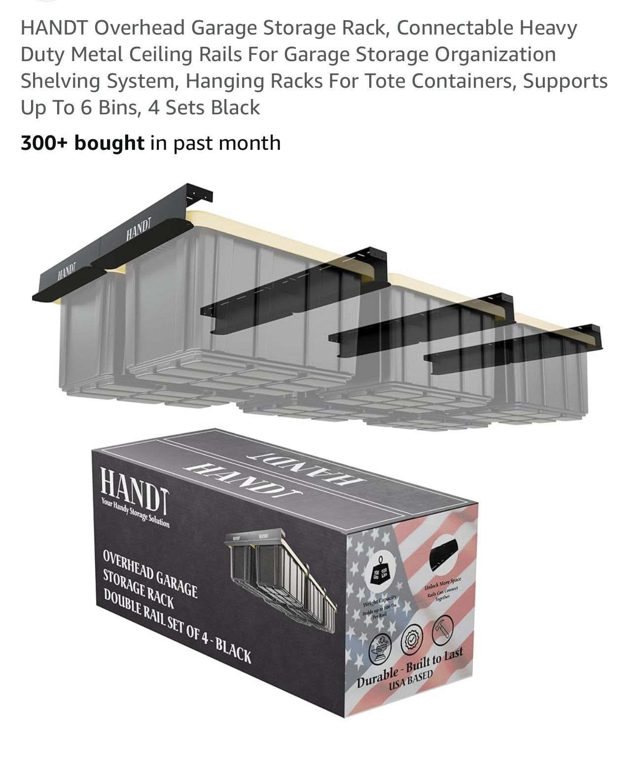 Over Head Garage Storage Rack 