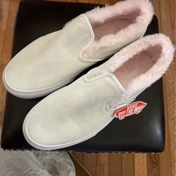 Furry Baby Pink Vans Size Men’s Size 10