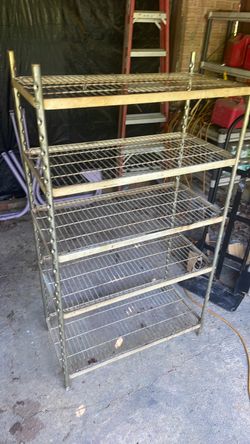 Metal rack 5’ tall 2’ wide