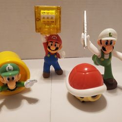 Mcdonald's Super Mario & Luigi Figurine Toys