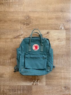 Fjallraven Kanken Frost Green with Shoulder Pads