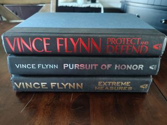 Three Vince Flynn hard cover books