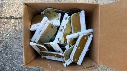 Bulk Lot of Door Hinges (As-Is / Painted) – $20