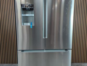Bosch 100 Series French Door Bottom Mount Refrigerator 36" Stainless steel (with anti-fingerprint) (B36FD10ENS-D-0772)