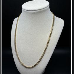 20” 4.5mm Cuban Necklace 14k
