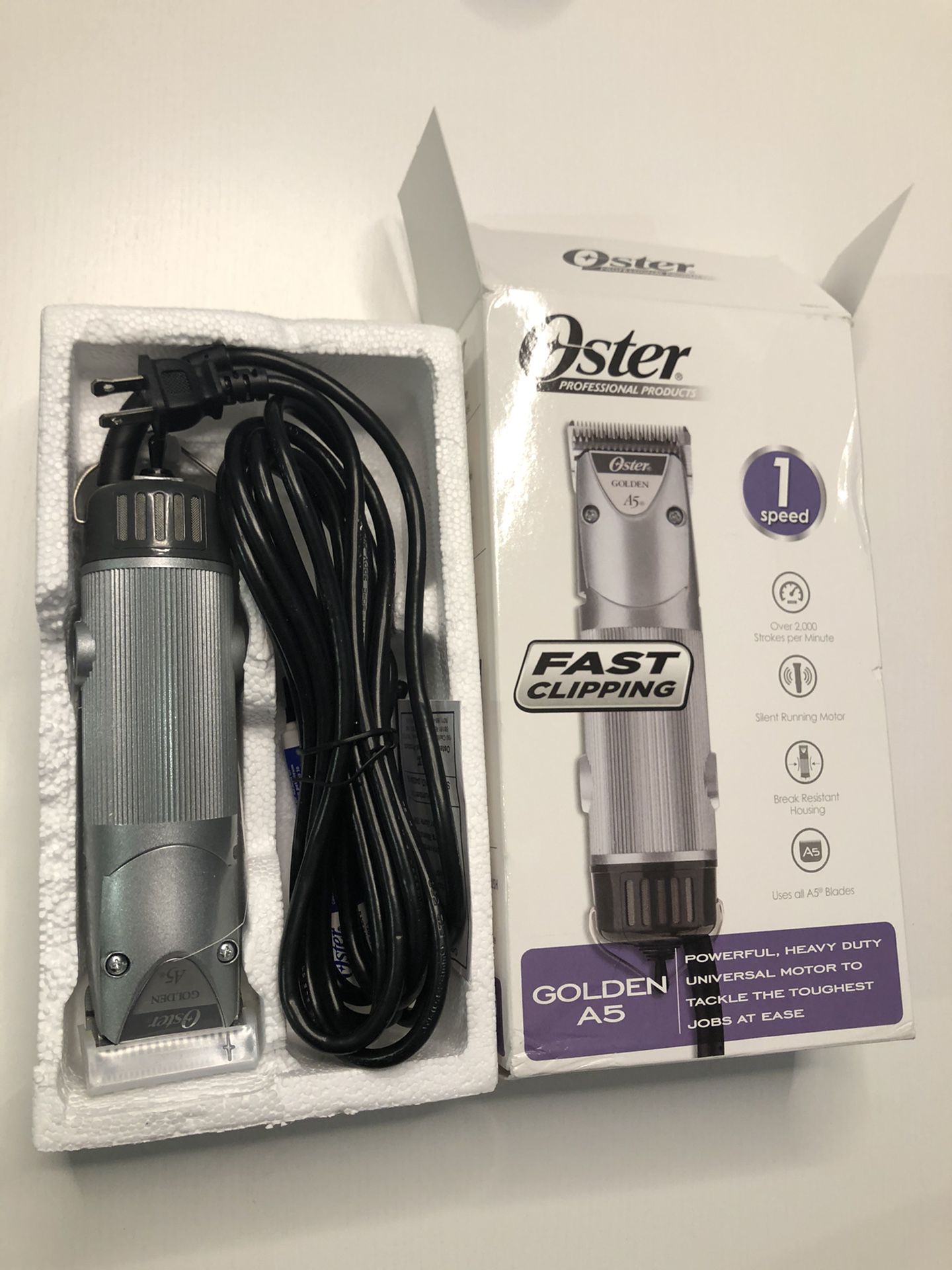 Oster Golden A5 1 Speed Clipper, with #10 Blade | Model #78005-010