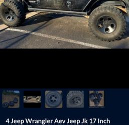 4 Wrangler Jk AEV Rims And Tires