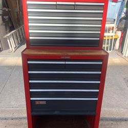 Perfect Original Craftsman Took Box Storage Chest Rolling