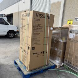 Vissani 30 in. 18.7 cu. ft. Bottom Freezer Refrigerator in Fingerprint Resistant Stainless Steel, Garage Ready