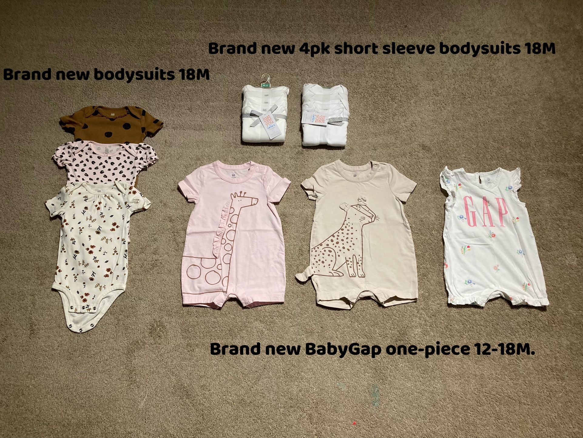 Brand New Baby Girl Clothes 12-18M