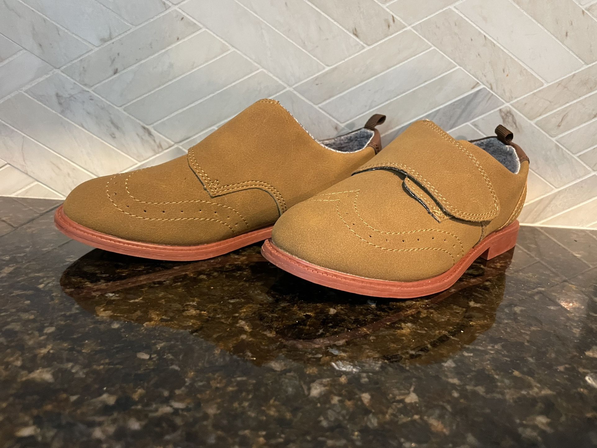 CARTER'S Boys Dano Hook and Loop Kids Size 12 Dress Shoes
