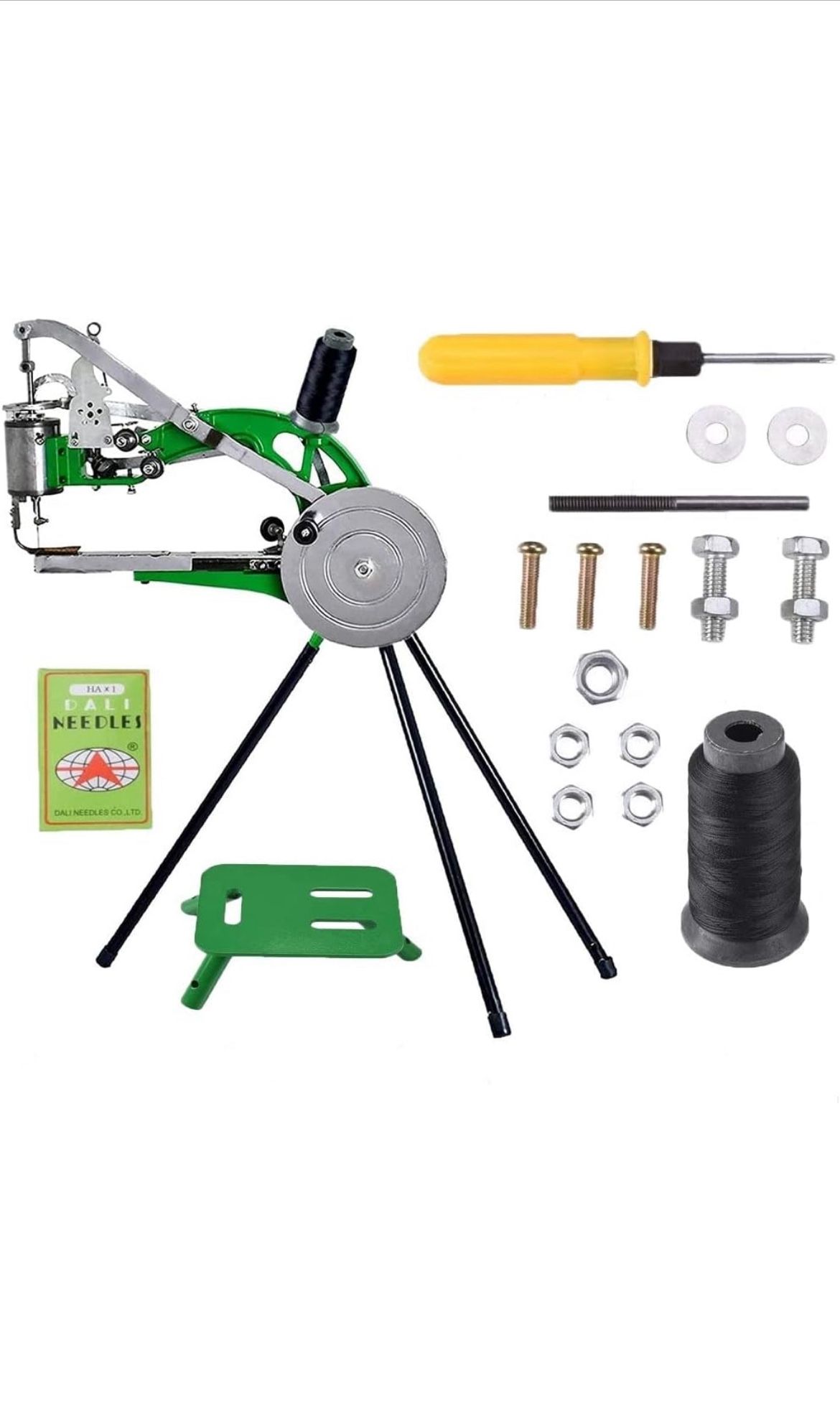 Shoe Repair Machine Hand Cobbler Sewing Machine dual Cotton Nylon Line Sewing Machine Manual Leather Machine for Shoes Cloth Bags