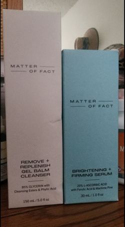 Matter of Fact, cleanser & firming cream