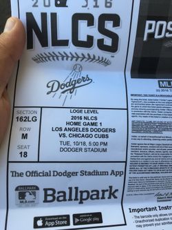 DODGERS VS CUBS PLAYOFFS TONIGHT