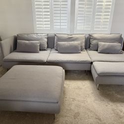 IKEA Soderhamn Sectional And Ottoman