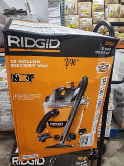 RIDGID
12 Gal. 5.0 Peak HP NXT Shop Vacuum Wet Dry Vac with General Debris Filter, Locking Hose and Attachments HD1200