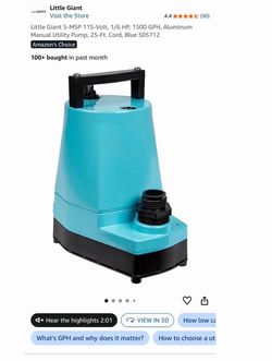 Little Giant Aluminum Manual Utility Pump