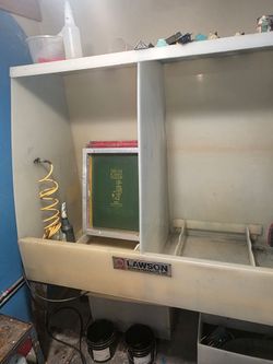 Lawson Screen Printing Washout Booth w/ Recirculating Tank & Pump