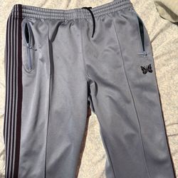 NEEDLES POLY SMOOTH NARROW TRACK PANT - SAX BLUE