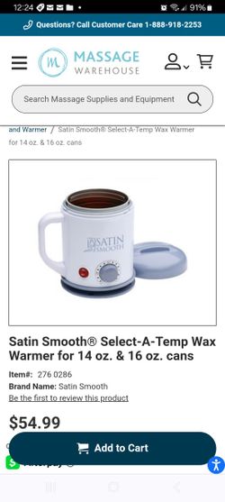 Satin Smooth Select A Temp Wax Pots. Set Of Two. Like New.