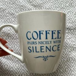 Coffee Pairs Nicely with  Silence mug 