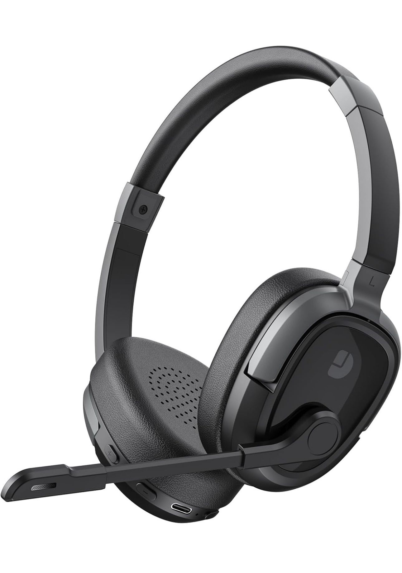 BRAND NEW Wireless Bluetooth Headphones with Mic Mute & AI Noise Cancelling, 65Hrs Working Time for Call Center/Cell Phone/Computer/Teams/Zoom