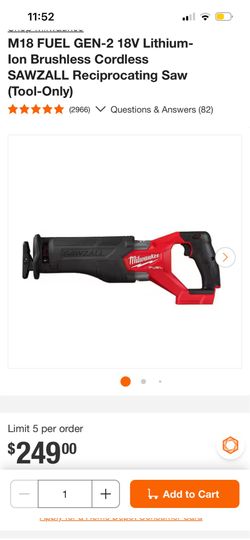 Milwaukee sawzall