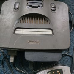 Nintendo 64 And 3 Games And One Controller And TV Hook Ups 