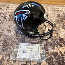 Michael Vick Signed Atlanta Falcons Football Helmet (COA + Photo Proofed)