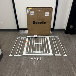 $30 #2049 (30” Tall X 29-48” Wide) Safety Gate With Extra Cat Door / Babelio Gate For Baby, Toddler Or dog 