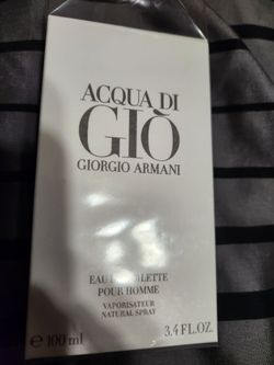 Giorgio Armani acqua di gio 3.4 fl Oz men's cologne brand new still in original packaging $50 firm FIRM