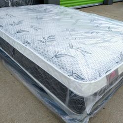 full size bamboo orthopedic pillow top mattress and box spring  " All Sizes Available Brand New : TWIN, FULL, QUEEN, CALIKING, EKING"