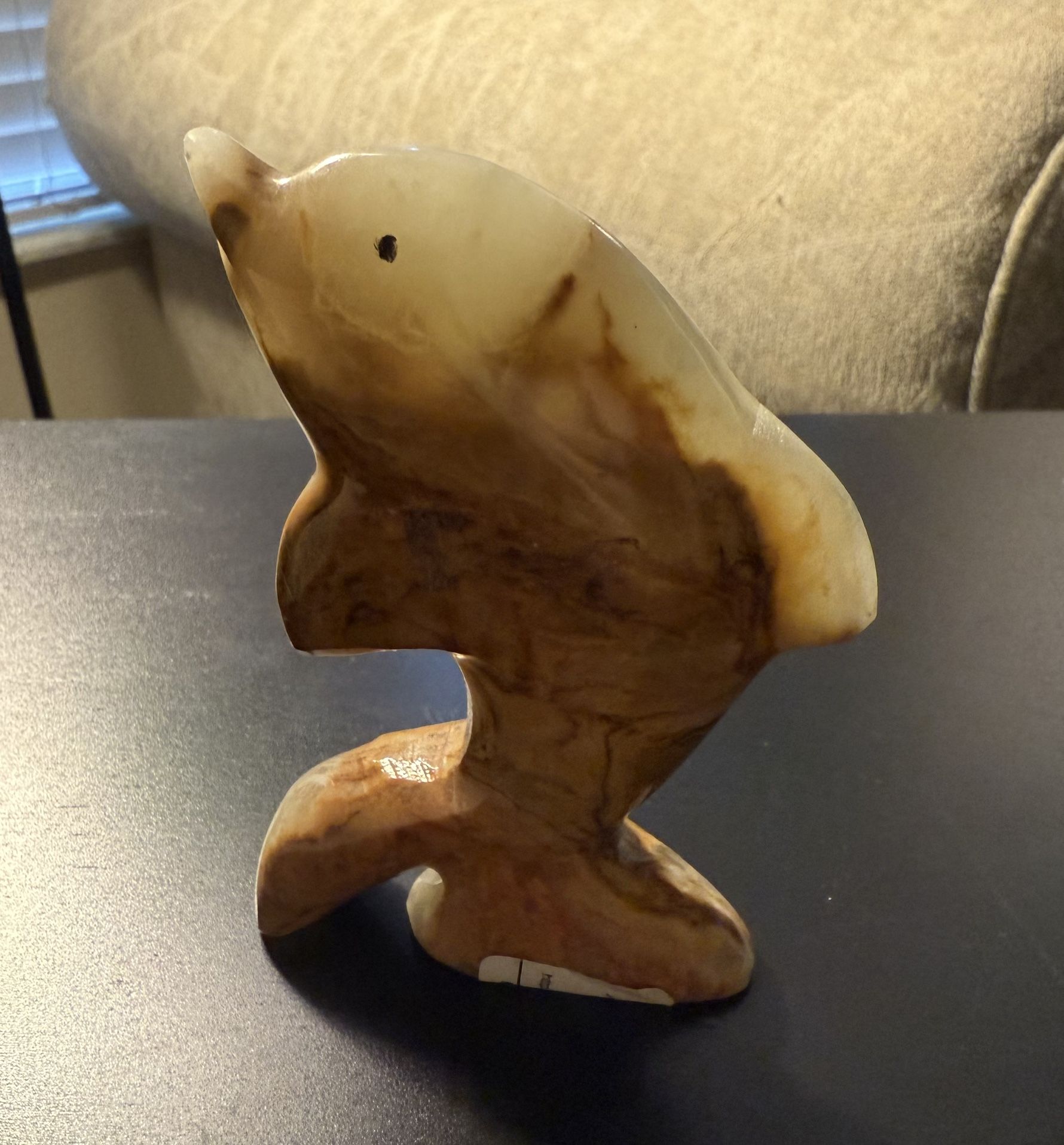 Vintage stone dolphin