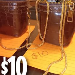 Brown Leather Coin Purse 