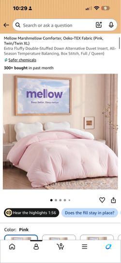 Brand New Mellow Marshmallow Comforter – Twin Size
