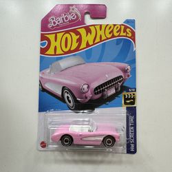Hot Wheels Barbie Corvette Pink