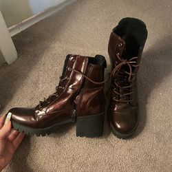 Maroon boots
