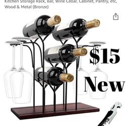 Wine Rack Glass Holder Bronze