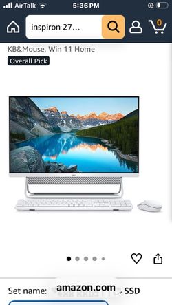 Dell AIO model 7700 27 inch touchscreen