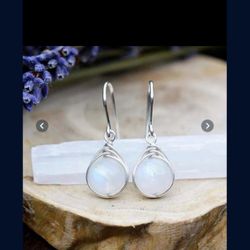 Silver Opal Earrings 