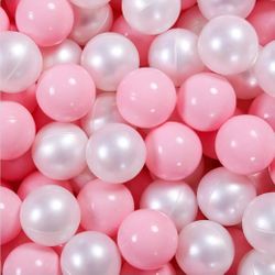 Ball Pit Balls Pack of 100 200 500 - Star and Round Set BPA Free Phthalate Free Non-Toxic Crush Proof Play Balls Soft Plastic Balls for Toddlers Baby 