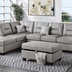 Sectional Sofa + Ottoman