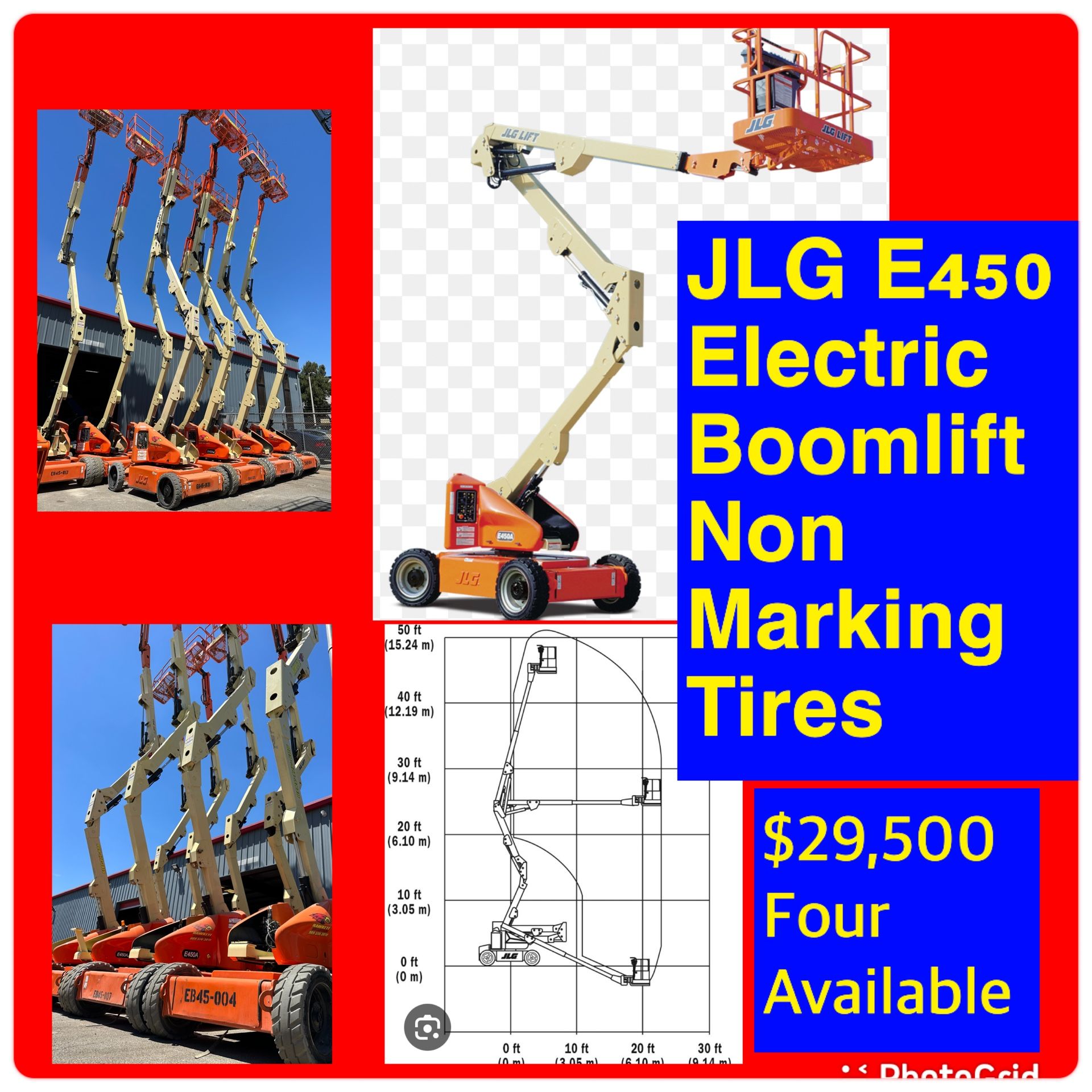 JLG Electric Boom lift 45’