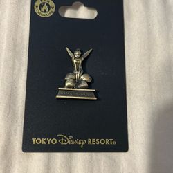 Tokyo Disney Resort Bronze Statue Tinkerbell Pin 