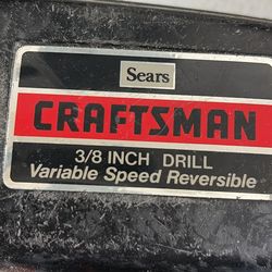 Craftsman drill 3/8 inch