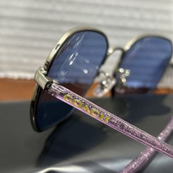 Coach Women's HC7091 900180 Silver Square Sunglasses 56mm, Authentic, MSRP: $175
