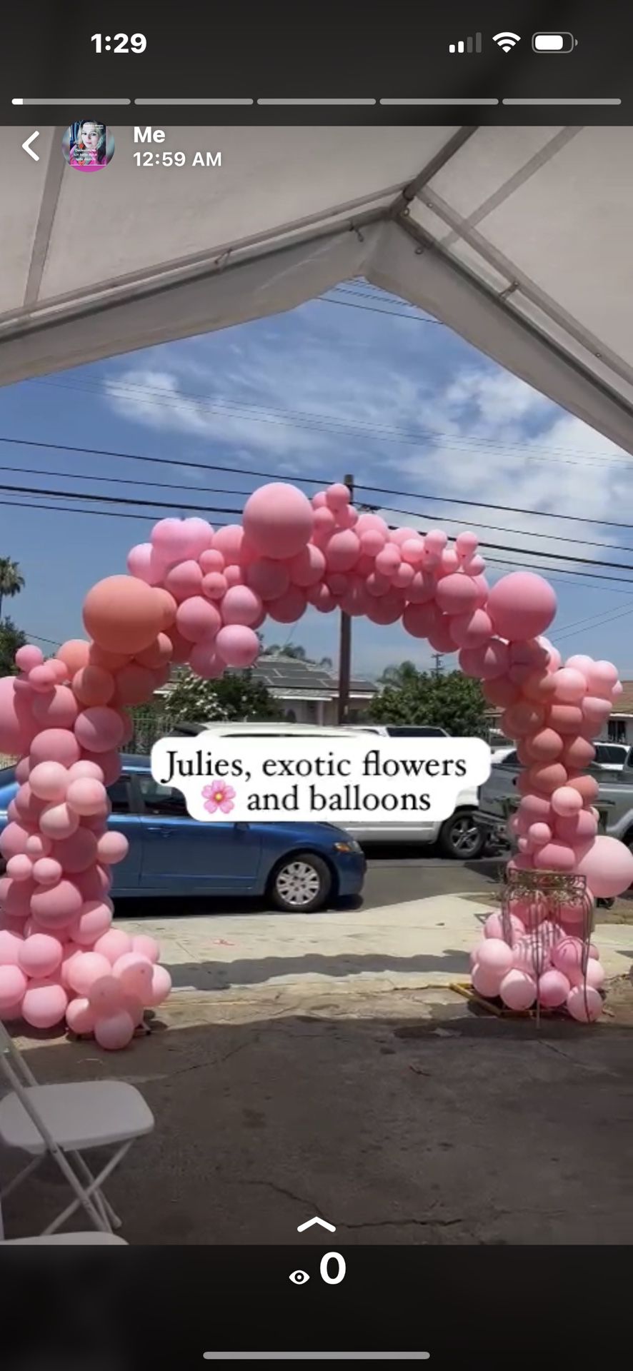 Flowers And Balloons Decoration